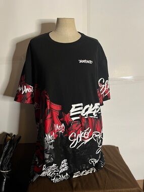 Ecko Unltd Men's Urban Short Sleeve Knit T-Shirt featuring  graffiti-style